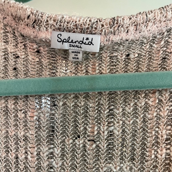 Splendid Loose Knit V neck Dolman Sweater - Picture 3 of 5